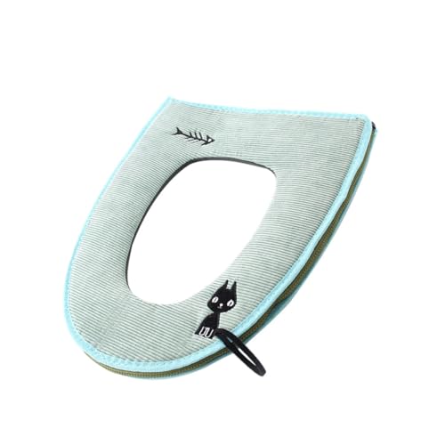 PERSELOSO 1 Stück Toilleten Sitz erzogen gepolsterter Toilettensitz Bad handhaben Toilettendeckel Sitzkissen Toilettensitzauflage WC-Sitzmatte Toilettenmatte Leder Zufällige Farbe von PERSELOSO