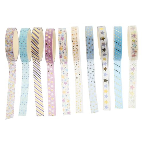 PERSELOSO 10 Rollen Washi Tape Set Dekoratives Klebeband mit Goldfolie Geeignet für Scrapbooking DIY Bastelprojekte Tagebuch und Geschenkverpackung Stilvolle Designs für Kreative Dekoration PERSELOSO 10 Rollen Washi Tape Set Dekoratives Klebeband mit Goldfolie Geeignet für Scrapbooking DIY Bastelprojekte Tagebuch und Geschenkverpackung Stilvolle Designs für Kreative Dekoration von PERSELOSO