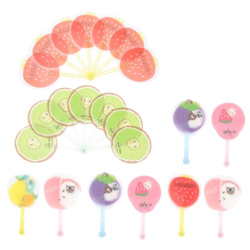 PERSELOSO 10 Stück Teiliges Handlicher Fächer mit Cartoon Frucht Muster Faltbare Sommerfächer für Partygeschenke und Festlichkeiten Gemischte PERSELOSO 10 Stück Teiliges Handlicher Fächer mit Cartoon Frucht Muster Faltbare Sommerfächer für Partygeschenke und Festlichkeiten Gemischte von PERSELOSO
