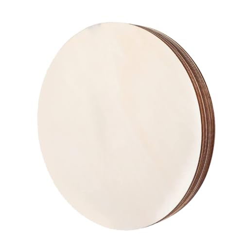 PERSELOSO 10 Stück Teiliges Runde Holzscheiben Natürliche Holzplatten DIY Basteln und Bemalen Blanke Holzchips Glatte Oberfläche für Kreative Handwerkskunst von PERSELOSO