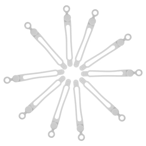 PERSELOSO 10 Teiliges Wiederverwendbarer Silikon Kabelbinder Flexible Kabelmanagement Straps für Zuhause und Büro Robuste Kabelhalter zur Sicheren Organisation von Daten und von PERSELOSO