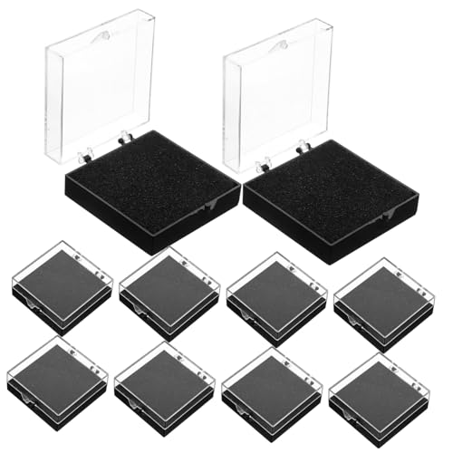 PERSELOSO 10stücke Badge Aufbewahrungsbox Mit Schwamm Schmuck Vitrine Für Anstecknadeln Und Abzeichen Klein Und Tragbar Geschenk Zur Präsentation Und Aufbewahrung von PERSELOSO