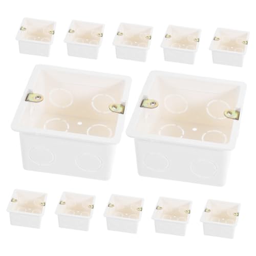 PERSELOSO 12 Stück PVC Wandsteckdosenbox Versteckte Elektroinstallation Sicherheits und Ästhetikoptimierte Anschlussbox für Heimprojekte PERSELOSO 12 Stück PVC Wandsteckdosenbox Versteckte Elektroinstallation Sicherheits und Ästhetikoptimierte Anschlussbox für Heimprojekte von PERSELOSO