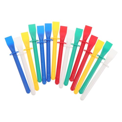 PERSELOSO 15 Stück Teiliges Set Langlebige Leimspachtel für Lederhandwerk Ergonomische Kleberverteiler Weiß Gelb Grün Rot Blau Wiederverwendbar und Komfortabel für DIY Bastelprojekte von PERSELOSO
