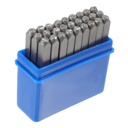 PERSELOSO 1satz Leder Stempel Set Aus Chrom-Vanadium Buchstaben Und Symbole Werkzeug Für Lederhandwerk Projekte Präzise Prägung Einfach Zu Bedienen Tragbar Und Langlebig von PERSELOSO