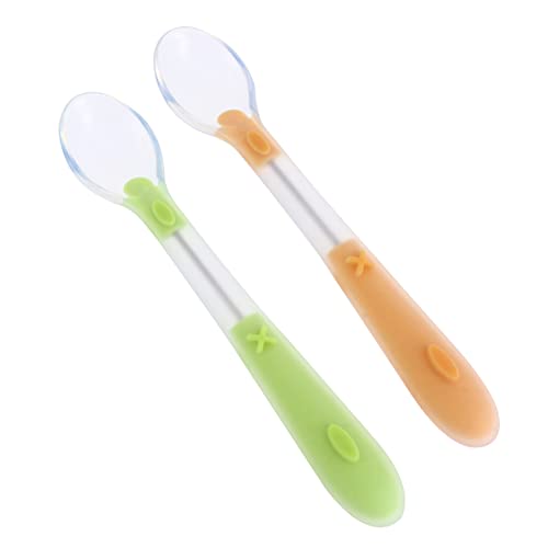 PERSELOSO 2 STÜCK Silikonlöffel für Junge Mädchen Weiche Rutschfeste Esslöffel für Kleinkinder Besteck für Zuhause und Unterwegs Sicheres Füttern für PERSELOSO 2 STÜCK Silikonlöffel für Junge Mädchen Weiche Rutschfeste Esslöffel für Kleinkinder Besteck für Zuhause und Unterwegs Sicheres Füttern für von PERSELOSO