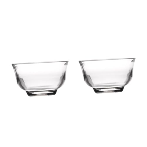 PERSELOSO 2 STÜCK Teiliges Glas Teetassen aus Hochwertigem Borosilikatglas Hitzebeständig Transparent für Büro und Zuhause Stilvolles Design Langlebig für Tee und Heißgetränke von PERSELOSO