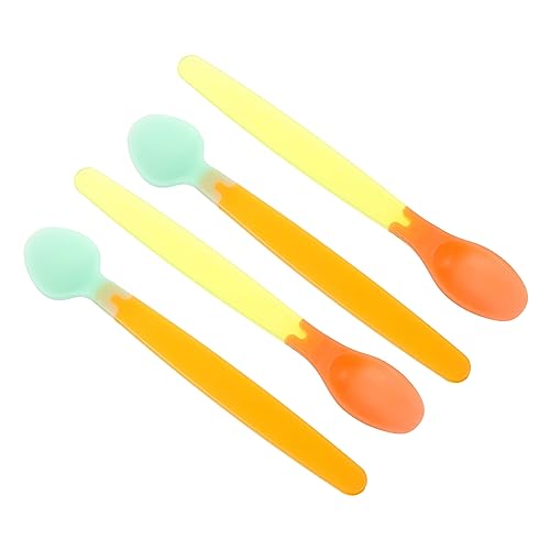 PERSELOSO 2 Sätze Silikon Babylöffel mit Temperaturwechsel für Kleinkinder Geeignet Sicher und Flexibel Geschenkidee für Junge Mädchen PERSELOSO 2 Sätze Silikon Babylöffel mit Temperaturwechsel für Kleinkinder Geeignet Sicher und Flexibel Geschenkidee für Junge Mädchen von PERSELOSO