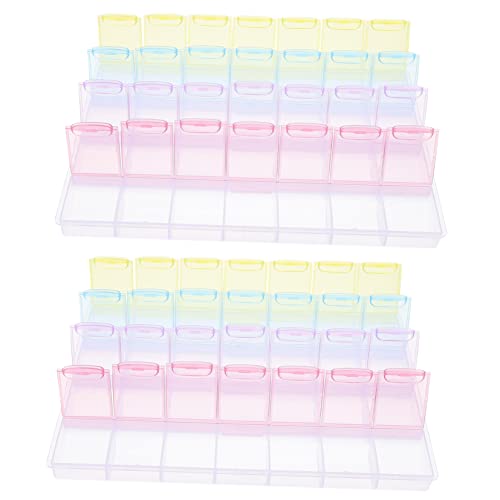PERSELOSO 2 Stück Aufbewahrungsbox für Perlen Transparente Sortierbox mit Fächern für Schmuck Strasssteine und DIY Bastelbedarf Praktischer Organizer für Diamantmalerei und Kunsthandwerk PERSELOSO 2 Stück Aufbewahrungsbox für Perlen Transparente Sortierbox mit Fächern für Schmuck Strasssteine und DIY Bastelbedarf Praktischer Organizer für Diamantmalerei und Kunsthandwerk von PERSELOSO