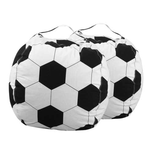 PERSELOSO 2stücke Fußball Spielzeug Aufbewahrungstasche Große Aufbewahrung Für Kuscheltiere Robuste Bean Bag Hülle Für Kinderzimmer Und Reisen von PERSELOSO