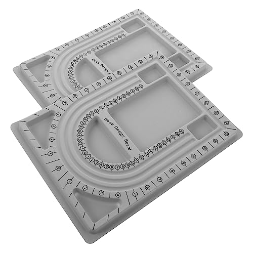 PERSELOSO 2 Stücke Perlentablett für Selbstgemacht Schmuckdesign Handwerk Tragbares Perlenmesswerkzeug Zubehör zur Perlenherstellung Einfach zu Verwenden mit Maßskala PERSELOSO 2 Stücke Perlentablett für Selbstgemacht Schmuckdesign Handwerk Tragbares Perlenmesswerkzeug Zubehör zur Perlenherstellung Einfach zu Verwenden mit Maßskala von PERSELOSO