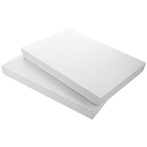PERSELOSO 2 Stück Dicke Schaumstoffplatten Weiß Flexible DIY Modellbau Schaumstoffplatten für Landschaftsmodellierung Mikro Sandtisch Dekoration und Bastelarbeiten von PERSELOSO