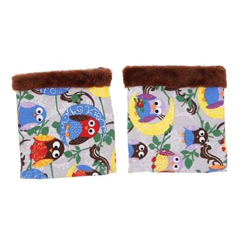 PERSELOSO 2 Stück Hamster Schlafsack für Kleintiere Warmes Bett für Meerschweinchen und Frettchen Gemütliche Schlafhülle für Zuhause Zufälliger Stil PERSELOSO 2 Stück Hamster Schlafsack für Kleintiere Warmes Bett für Meerschweinchen und Frettchen Gemütliche Schlafhülle für Zuhause Zufälliger Stil von PERSELOSO