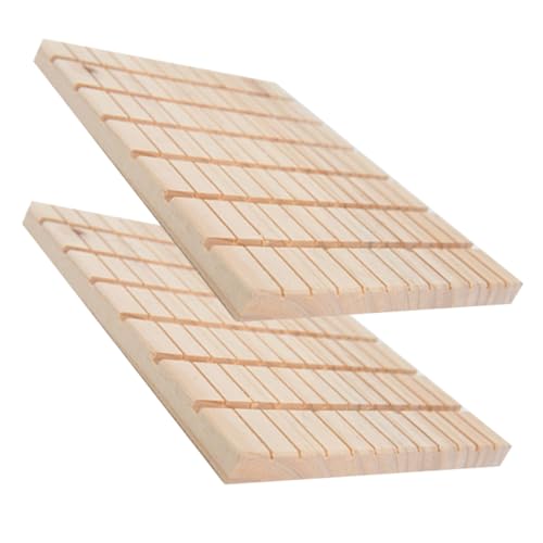 PERSELOSO 2 Stück Holz Kratzbrett für Kleine Haustiere Krallenschleifer und Nagelpflegebrett für Kaninchen Meerschweinchen und Chinchillas Sicher und Langlebig PERSELOSO 2 Stück Holz Kratzbrett für Kleine Haustiere Krallenschleifer und Nagelpflegebrett für Kaninchen Meerschweinchen und Chinchillas Sicher und Langlebig von PERSELOSO