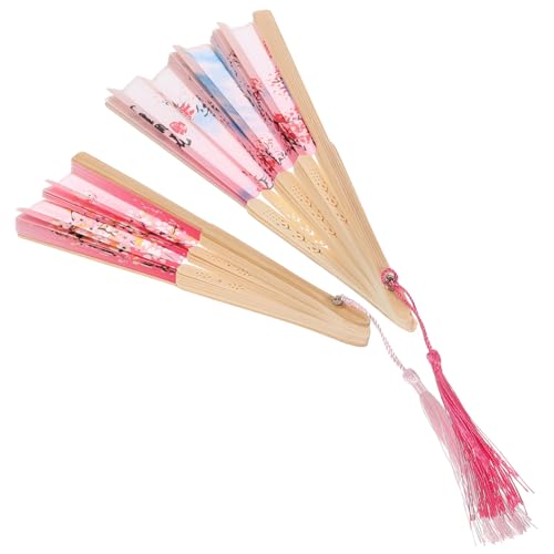 PERSELOSO 2 Stück Retro Handfächer Faltbarer Chinesischer Tanzfächer Vintage Stil für Partys und Dekoration Robuste Struktur Design Helle Farben für Hochzeiten und Aufführungen PERSELOSO 2 Stück Retro Handfächer Faltbarer Chinesischer Tanzfächer Vintage Stil für Partys und Dekoration Robuste Struktur Design Helle Farben für Hochzeiten und Aufführungen von PERSELOSO