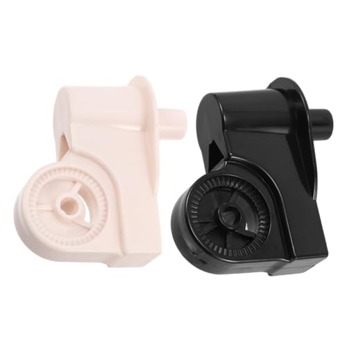 PERSELOSO 2 Stück Stecker für Stand und Tischventilatoren Universeller Verbindungswinkel für Ventilatormotoren Zubehör für Zuhause und Büro Schwarz und Weiß von PERSELOSO