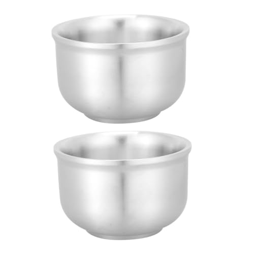 PERSELOSO 2 Stück Teiliges Edelstahl Pasta Schalen Doppellagig Hitzebeständig Isoliert Suppenschalen für Haushalt Camping Picknick Vielseitig Verwendbar PERSELOSO 2 Stück Teiliges Edelstahl Pasta Schalen Doppellagig Hitzebeständig Isoliert Suppenschalen für Haushalt Camping Picknick Vielseitig Verwendbar von PERSELOSO