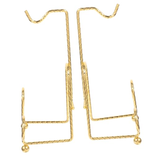 PERSELOSO 2 Stück Teiliges Goldfarbenes Metall Displaygestell für Tassen und Teller Stabiler Porzellanhalter für Kaffeebecher und Sammlerteller Eleganter Küchenständer für Zuhause und PERSELOSO 2 Stück Teiliges Goldfarbenes Metall Displaygestell für Tassen und Teller Stabiler Porzellanhalter für Kaffeebecher und Sammlerteller Eleganter Küchenständer für Zuhause und von PERSELOSO