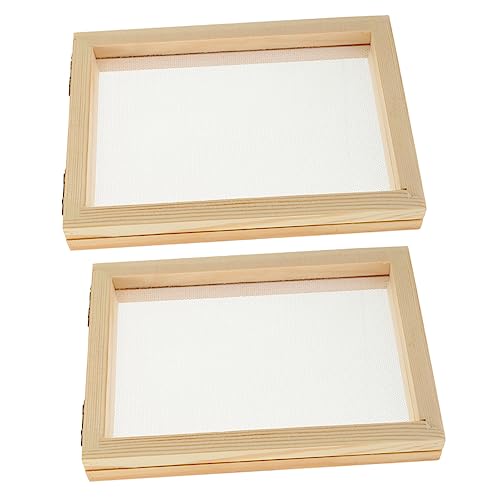 PERSELOSO 2 Stück Teiliges Papierherstellung Holz DIY Papierschöpfrahmen für Bastel Tool Handwerklichen Fähigkeiten für Papierkunst und Bastelprojekte PERSELOSO 2 Stück Teiliges Papierherstellung Holz DIY Papierschöpfrahmen für Bastel Tool Handwerklichen Fähigkeiten für Papierkunst und Bastelprojekte von PERSELOSO