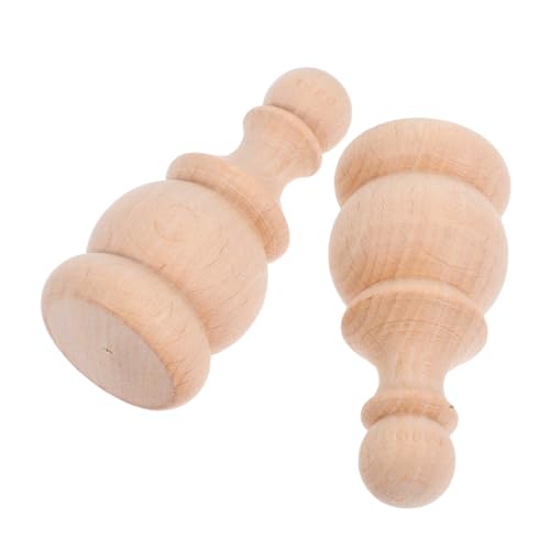 PERSELOSO 2stücke Holzendstücke Dekorativ Unbehandelt Holz Für Bettpfosten Und Gardinenstangen DIY Heimdekoration Bastelendstücke PERSELOSO 2stücke Holzendstücke Dekorativ Unbehandelt Holz Für Bettpfosten Und Gardinenstangen DIY Heimdekoration Bastelendstücke von PERSELOSO