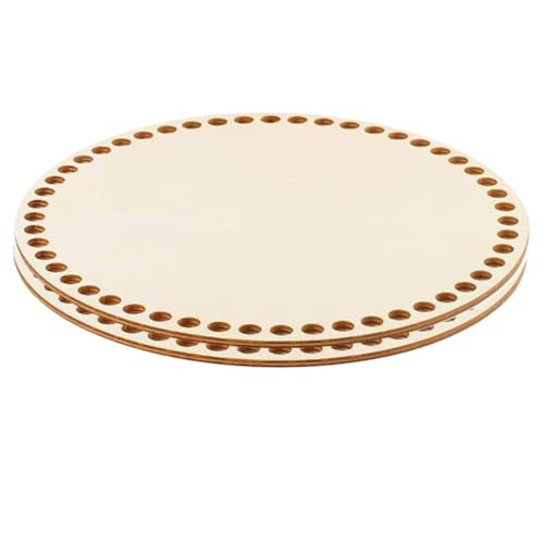 PERSELOSO 2stücke Holz-Boden Für -korbweben Robuste Holzbasis Für Taschen Und Körbe Für Kreative Handarbeiten Und Bastelprojekte Vielseitig Einsetzbar Langlebig Und Stabil von PERSELOSO