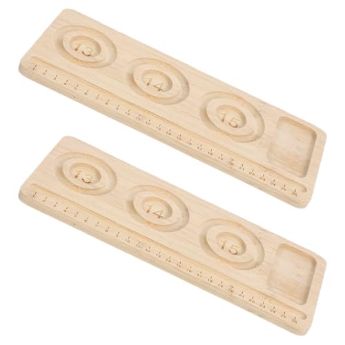 PERSELOSO 2stücke Multifunktionales Perlenbrett Holz Für Armbandherstellung Mit Fächern Zur Sortierung Und Organisation Von Perlen Für DIY-schmuckdesign von PERSELOSO