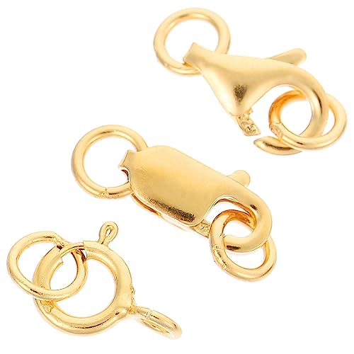 PERSELOSO 3 Stück Hummerkrallenverschluss für Schmuckherstellung Goldfarbene Kettenverschlüsse für und Armbänder DIY Schmuckverbindung von PERSELOSO