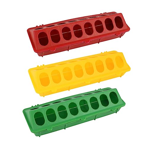PERSELOSO 3 Stück Teiliges Geflügelfutterspender für Tauben und Wachteln Abfallfreier Futternapf mit Einfachem Nachfülldesign für Vögel Wie Hühner und Entenküken Leicht zu Zufällige Farbe PERSELOSO 3 Stück Teiliges Geflügelfutterspender für Tauben und Wachteln Abfallfreier Futternapf mit Einfachem Nachfülldesign für Vögel Wie Hühner und Entenküken Leicht zu Zufällige Farbe von PERSELOSO
