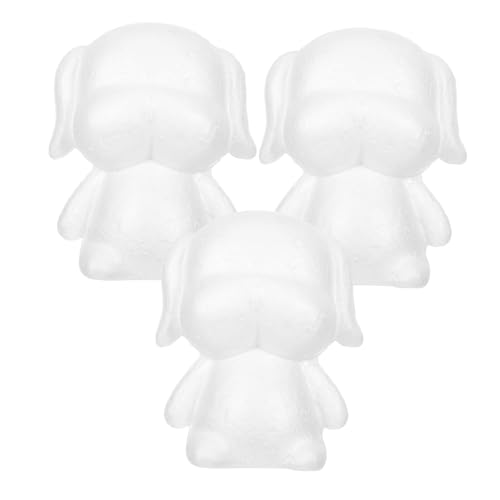 PERSELOSO 3stücke Schaumstoff-blumenskulpturen Für Party-Dekoration Weiße Modellierskulpturen DIY-bastelschaumstoff Für Hochzeitsarrangements Und Originelles Gestalten von PERSELOSO