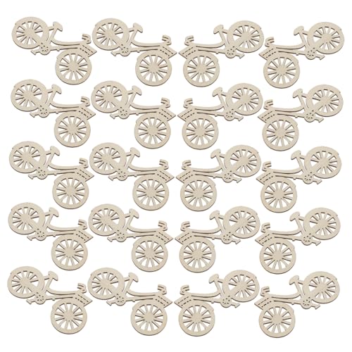 PERSELOSO 30 Stück Teiliges Holzfahrrad ornamente Naturbelassen Fahrradform Holzscheiben zum Basteln Hochzeit Party Dekoration DIY Holzverzierungen Bike Cutout Slices PERSELOSO 30 Stück Teiliges Holzfahrrad ornamente Naturbelassen Fahrradform Holzscheiben zum Basteln Hochzeit Party Dekoration DIY Holzverzierungen Bike Cutout Slices von PERSELOSO