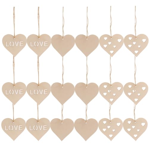 PERSELOSO 30 Stück Teiliges Holzherzen Deko zum Basteln Naturbelassen zum Bemalen und Gestalten Rustikale Holzherzanhänger für DIY Wohnraumdeko und Geschenke Vielseitig für Kreative PERSELOSO 30 Stück Teiliges Holzherzen Deko zum Basteln Naturbelassen zum Bemalen und Gestalten Rustikale Holzherzanhänger für DIY Wohnraumdeko und Geschenke Vielseitig für Kreative von PERSELOSO