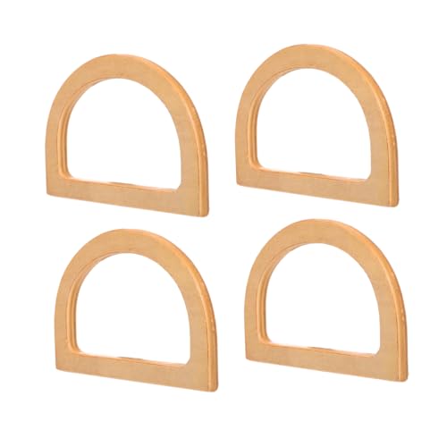 PERSELOSO 4 Stück D Form Taschenhenkel Bambus Holz Dekorative Handtaschengriffe für DIY Beutel und Strandtaschen Elegantes Zubehör für Modebewusste Frauen PERSELOSO 4 Stück D Form Taschenhenkel Bambus Holz Dekorative Handtaschengriffe für DIY Beutel und Strandtaschen Elegantes Zubehör für Modebewusste Frauen von PERSELOSO