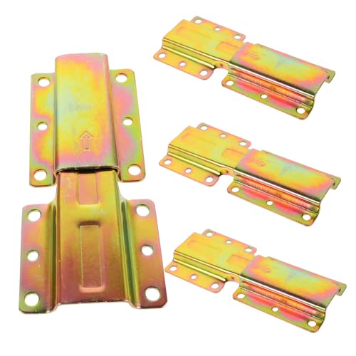 PERSELOSO 4 Stück Metall Sofa Verbinder Möbel Hardware mit Scharnier Goldene Sofa Gleitschaniere für Stabile Möbelverbindungen und Bettgestelle PERSELOSO 4 Stück Metall Sofa Verbinder Möbel Hardware mit Scharnier Goldene Sofa Gleitschaniere für Stabile Möbelverbindungen und Bettgestelle von PERSELOSO