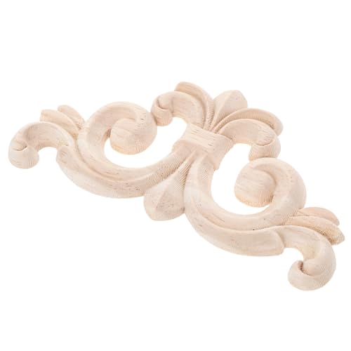 PERSELOSO 4 Stück Teiliges Holzornamente für Möbel Geschnitzte Holzapplikationen mit Unregelmäßigem Blumenmuster Solide Holzverarbeitung Elegante Kabinettdeko für Wohn Küchenmöbel PERSELOSO 4 Stück Teiliges Holzornamente für Möbel Geschnitzte Holzapplikationen mit Unregelmäßigem Blumenmuster Solide Holzverarbeitung Elegante Kabinettdeko für Wohn Küchenmöbel von PERSELOSO