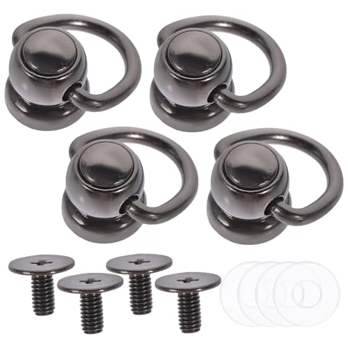 PERSELOSO 4 Stück Teiliges Metall d Ring Schraubnieten für Taschen DIY Handwerksprojekte Drehbare Riemenverschlüsse aus Robustem Legierungs Material Geeignet für Geldbörsen Rucksäcke und PERSELOSO 4 Stück Teiliges Metall d Ring Schraubnieten für Taschen DIY Handwerksprojekte Drehbare Riemenverschlüsse aus Robustem Legierungs Material Geeignet für Geldbörsen Rucksäcke und von PERSELOSO