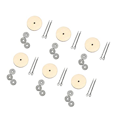 PERSELOSO 40satz Bärengelenke Drehbare Holzgelenke Für Kleine Bärenpuppen Gelenkbolzen Puppengelenkzubehör Aus Holz Silber Für Puppenherstellung Und Bastelprojekte von PERSELOSO