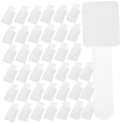 PERSELOSO 40 Stück Teiliges Selbstklebendes Kabel Organizer mit Kleber Wiederverwendbare Klett Kabelbinder für Datenkabel und Ladekabel Strapazierfähige Kabelhalter für Schreibtisch und von PERSELOSO