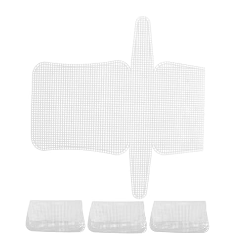 PERSELOSO 4stücke Kunststoff Mesh Platten Set Für DIY Projekte Häkeln Sticken Basteln Robust Und Leicht Zuschneidbar Vielseitig Einsetzbar Als Untersetzer Und Pflanzenunterlage von PERSELOSO