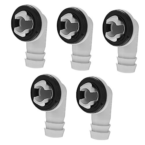 PERSELOSO 5 Stück Teiliges Set Ablaufschlauch Bogenadapter mit Gummiring für Fenster Klimaanlage Leckfreies Design Installieren für Split und Fenstergeräte PERSELOSO 5 Stück Teiliges Set Ablaufschlauch Bogenadapter mit Gummiring für Fenster Klimaanlage Leckfreies Design Installieren für Split und Fenstergeräte von PERSELOSO