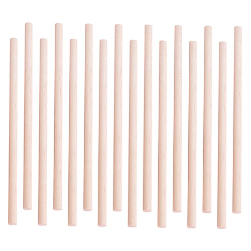 PERSELOSO 50 Stück DIY Holzstäbchen Unbehandelte Runde Holzstäbe für Bastelprojekte Modellbau und Kreative Kunstwerke PERSELOSO 50 Stück DIY Holzstäbchen Unbehandelte Runde Holzstäbe für Bastelprojekte Modellbau und Kreative Kunstwerke von PERSELOSO
