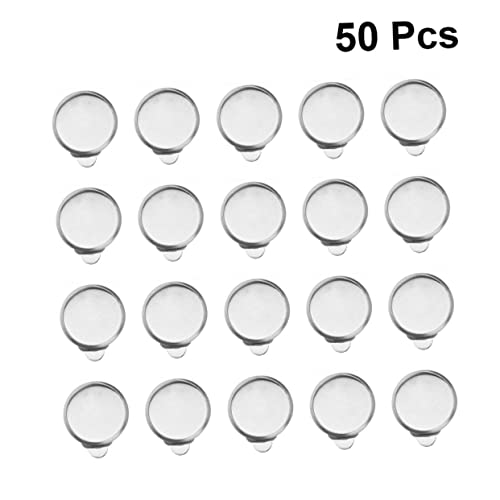 PERSELOSO 50 Stück Ohrclips Zubehör für DIY Ohrringe Silberfarben Ohrclip Tablett für Kreative Schmuckgestaltung PERSELOSO 50 Stück Ohrclips Zubehör für DIY Ohrringe Silberfarben Ohrclip Tablett für Kreative Schmuckgestaltung von PERSELOSO