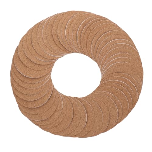 PERSELOSO 50 Stück Selbstklebende Korkplatten Runde DIY Korkuntersetzer für Kreative Bastelprojekte rutschfest Hitzebeständig für Zuhause und Büro PERSELOSO 50 Stück Selbstklebende Korkplatten Runde DIY Korkuntersetzer für Kreative Bastelprojekte rutschfest Hitzebeständig für Zuhause und Büro von PERSELOSO