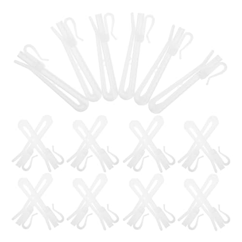 PERSELOSO 50 Stück Teiliges Verstellbare Kunststoff Drapery Hooks für Vorhänge und Duschvorhänge Langlebig Rostfrei Einfache Montage Praktische Gardinenhaken für Tür Fensterdekoration von PERSELOSO