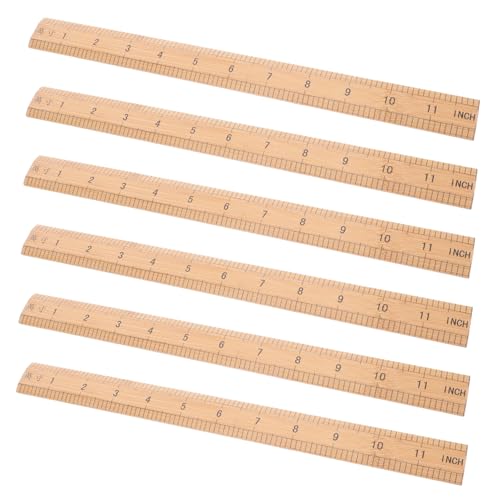 PERSELOSO 6 Stück Doppelseitige Bambus-nählineale mit Klarer Präziser Messskala für Anfänger und Profis Leichtes Tragbares Maßwerkzeug für Schneiderei Handwerk Schule und Büro PERSELOSO 6 Stück Doppelseitige Bambus-nählineale mit Klarer Präziser Messskala für Anfänger und Profis Leichtes Tragbares Maßwerkzeug für Schneiderei Handwerk Schule und Büro von PERSELOSO