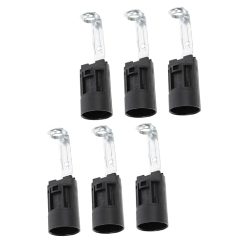 PERSELOSO 6 Stück Lampenfassung Halter Hochwertiger Kerzenlampen Sockel mit Ständer Geeignet für Garagen Werkstätten und Einfache Installation Stilvolles Design von PERSELOSO