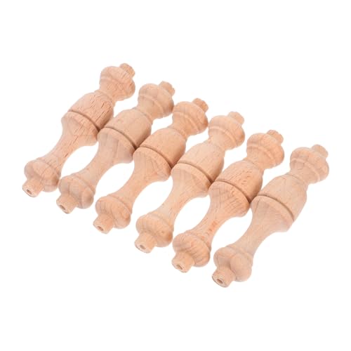 PERSELOSO 6 Stück Mini Römische Säulen Unvollendete Holzspindel für Dekoration Robuste Treppenbaluster für Möbelreparatur und Diy Projekte PERSELOSO 6 Stück Mini Römische Säulen Unvollendete Holzspindel für Dekoration Robuste Treppenbaluster für Möbelreparatur und Diy Projekte von PERSELOSO
