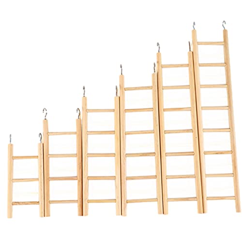 PERSELOSO 6 Stück Papageien Kletterleiter aus Naturholz Vogel für Sittiche Wellensittiche Hamster Hängende Leiter Balance und Spielspaß PERSELOSO 6 Stück Papageien Kletterleiter aus Naturholz Vogel für Sittiche Wellensittiche Hamster Hängende Leiter Balance und Spielspaß von PERSELOSO