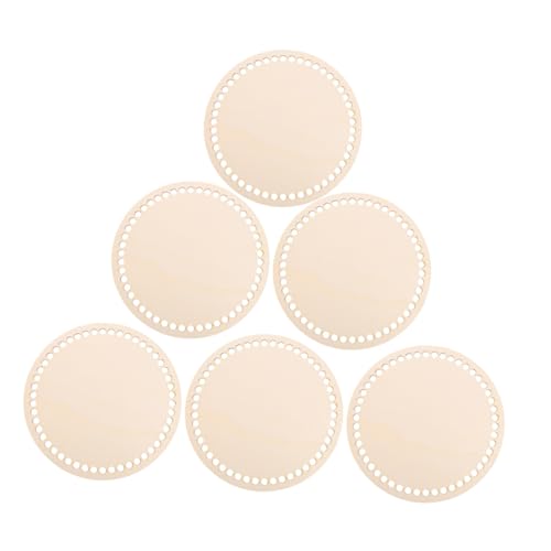 PERSELOSO 6 Stück Teiliges Runder Korbboden aus Naturbelassenem Holz mit Vorgebohrten Löchern Stabile Basis für Korbflechten und Häkeln DIY Taschenboden für Anfänger und Handwerk PERSELOSO 6 Stück Teiliges Runder Korbboden aus Naturbelassenem Holz mit Vorgebohrten Löchern Stabile Basis für Korbflechten und Häkeln DIY Taschenboden für Anfänger und Handwerk von PERSELOSO