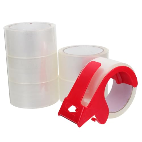 PERSELOSO 6 Stück Teiliges Transparentes Packband Set mit Spender Hochleistungs Klebeband für Versand Umzug und Lagerung Verpackungsmaterial für Kartons und Pakete PERSELOSO 6 Stück Teiliges Transparentes Packband Set mit Spender Hochleistungs Klebeband für Versand Umzug und Lagerung Verpackungsmaterial für Kartons und Pakete von PERSELOSO