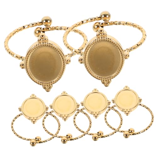 PERSELOSO 6 Stück Verstellbare Ringrohlinge DIY Schmuckherstellung mit Blanko Ringplatten für Kreative Fingeraccessoires und Persönliche Designs PERSELOSO 6 Stück Verstellbare Ringrohlinge DIY Schmuckherstellung mit Blanko Ringplatten für Kreative Fingeraccessoires und Persönliche Designs von PERSELOSO